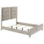 Lit plateforme rembourré Farre Queen gris délavé-1126889869