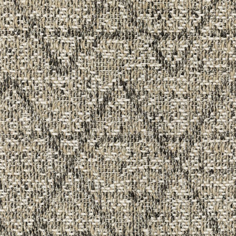 Tapis rayé à motif géométrique beige / noir Rayfe, Tapis de couloir 1 pi 10 po x 7 pi 6 po