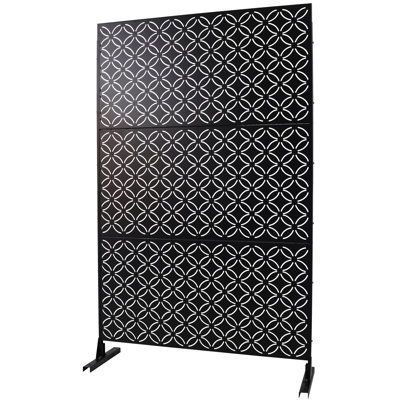 Outdoor & Indoor Privacy Screen Metal Privacy Screen 76" H×48" W by Ceballos