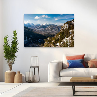 «The High Peaks in Winter from Giant Mountain», montagnes Adirondack, New York, États-Unis, paysage contemporain abstrait, art mural