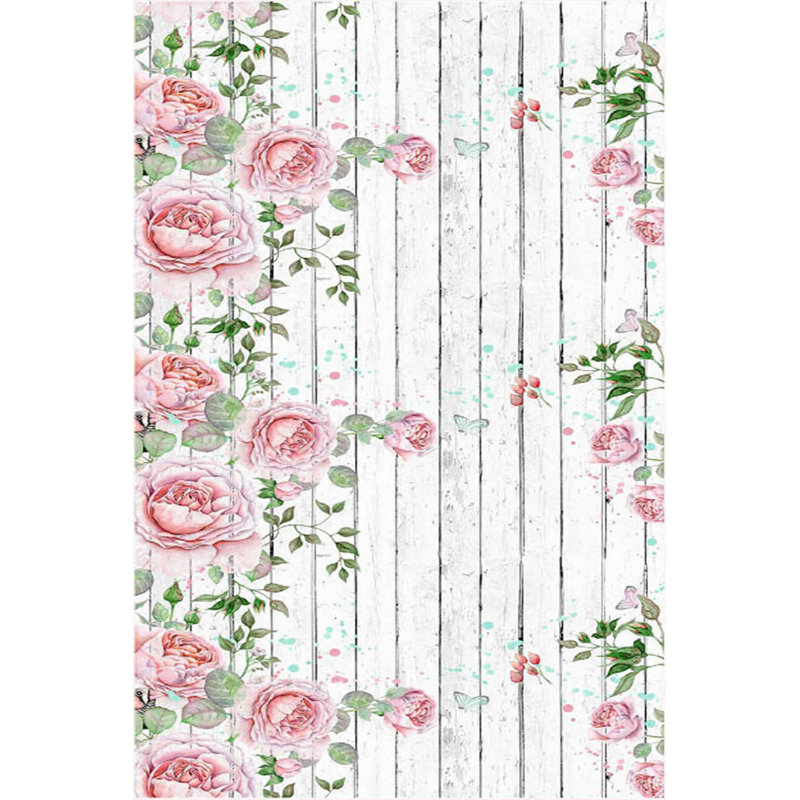 Garren Floral Area Rug, Rectangle 100 x 200cm