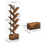 9-Tier Bookcase Tree Bookshelf with Drawer
