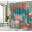 Abstract Shower Curtain with Hooks Included-900211474-900211518
