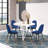 Mercer41 Shenan 5-Piece Round Dining Set, Trestle Round Table With 4 Stylish Chairs-287732850