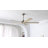  60inch 5 Solid Wood Blades Ceiling Fan Noiseless DC Motor 6 Speed Timer With Remote, Nickel-1079454466-1079454469