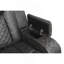 Fauteuil inclinable électrique à 3 lumières à DEL en simili cuir noir -125915752