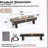 54_Inch Iron  Fire Pit Table(Stone)