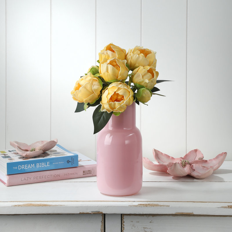 Ensemble de pivoines 11 po, Ensemble de pivoines jaunes