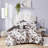 Comforter Set Cal King Floral Print With Hypoallergenic Filling, Soft Microfiber For Elegant & Comfortable Bedding-122444203-122444206