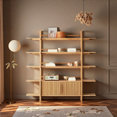 Oak Frame Wardrobe with Rolling Door