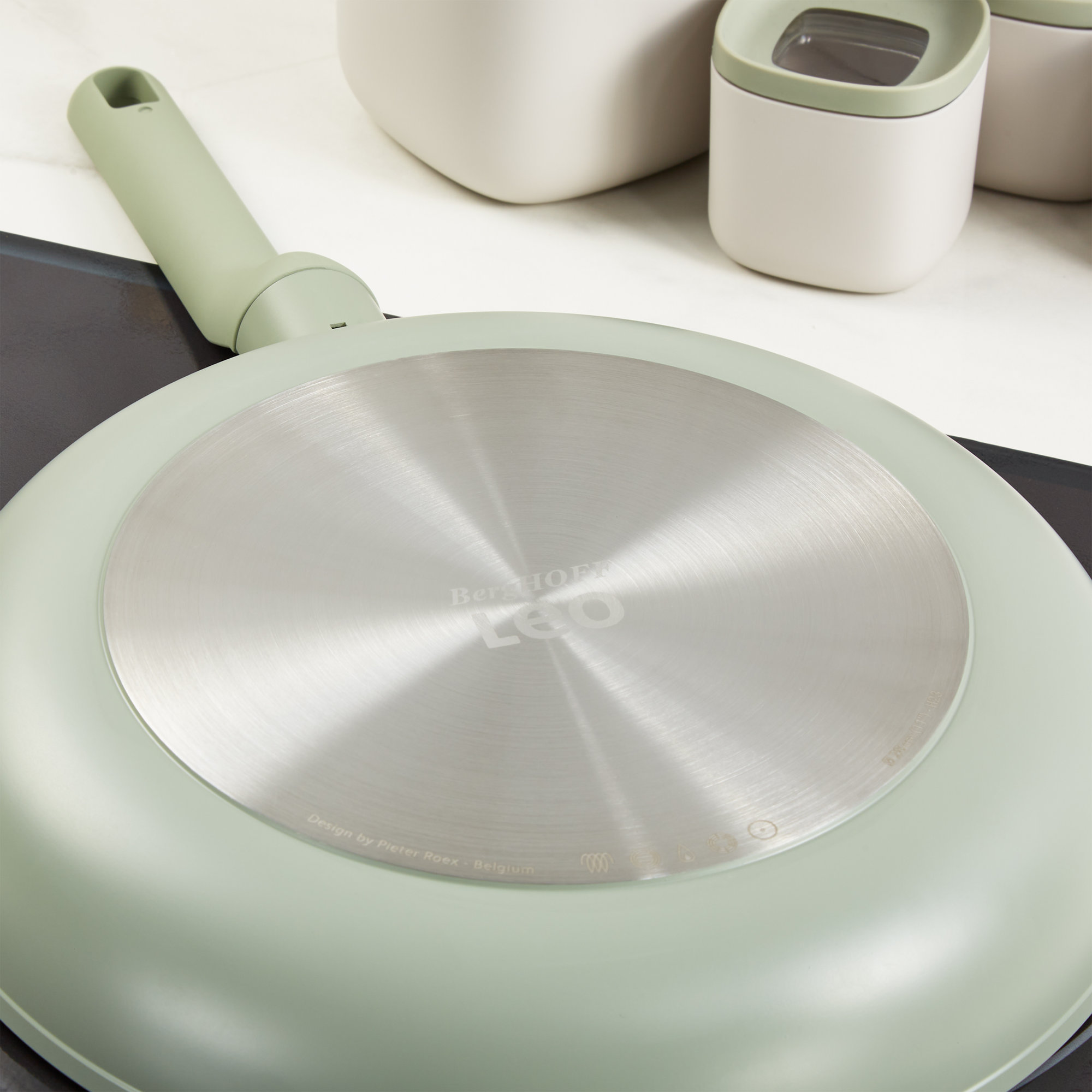 BergHOFF Leo Balance Non-stick Ceramic Frying Pan, Recycled Aluminum, 12.5", Green