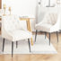 Dining Chairs (Set of 4) Mid Century Modern Kitchen Chair Comfortable Upholstered Faux Leather Dinner Chairs for Kitchen Dining Room