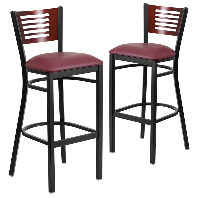 Tabouret de bar 32 po Thornfeldt, Bourgogne, Rouge, 2