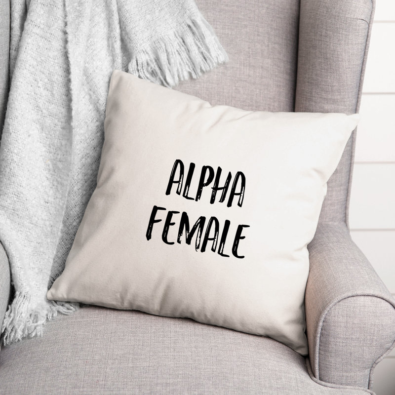 Alpha Female Throw Pillow, 16" x 16"