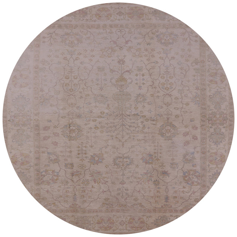 Tapis brun Chicora, Rond 7 pi