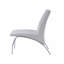 Ensemble de 2 chaises de salle à manger, fauteuil d'appoint en cuir synthétique et finition chromée