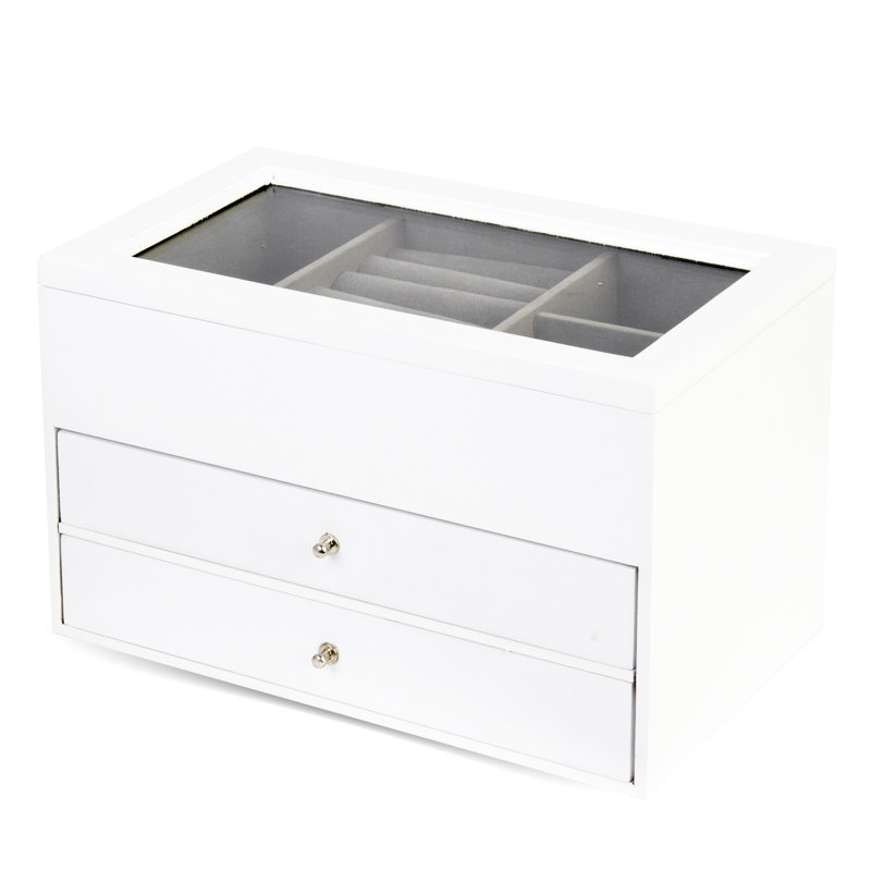 Wood Jewelery Box + Drawers