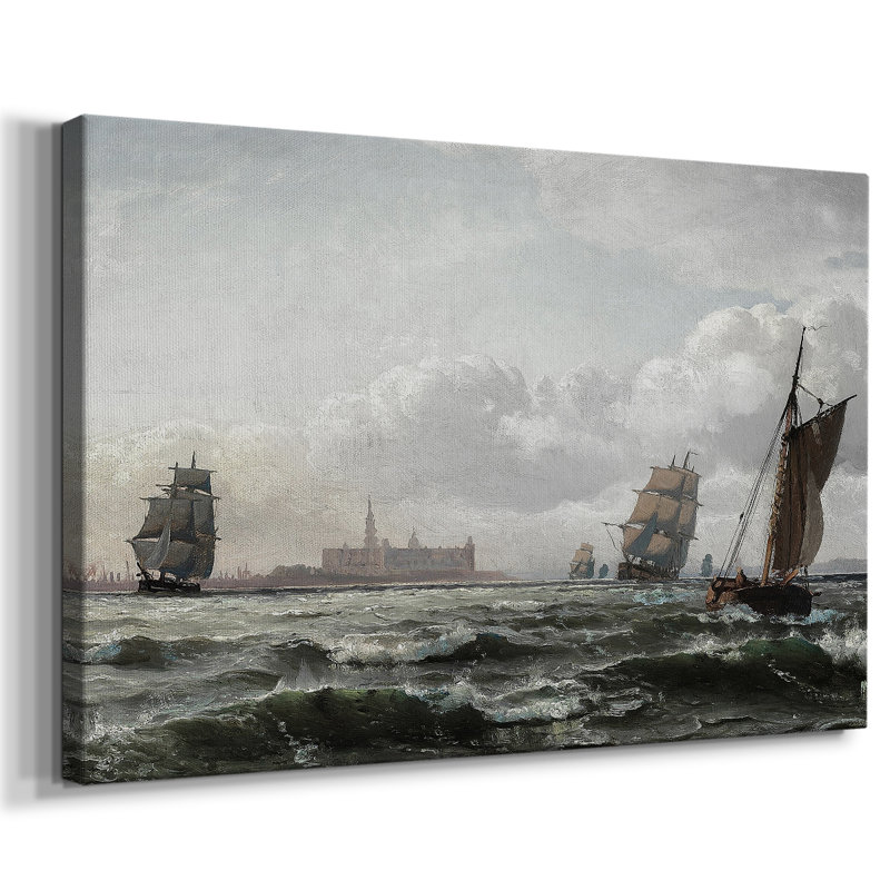 «Vintage Nautical Print-CXCIX» sur, Wrapped Canvas, H 9 po x l 13 po x P 1,5 po