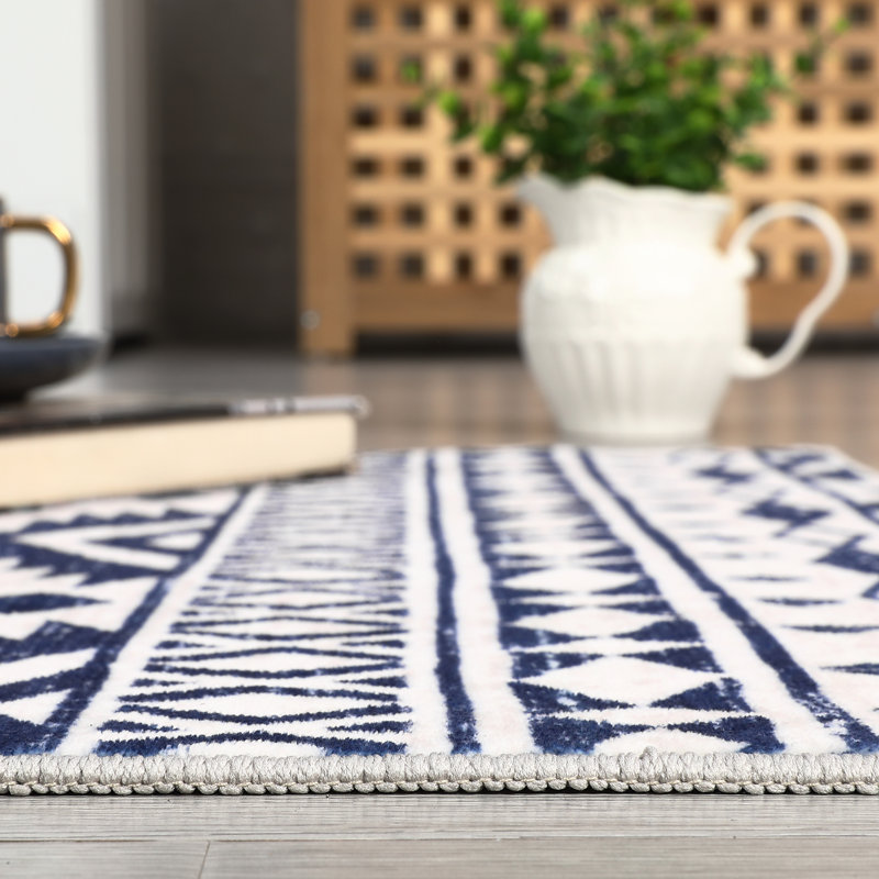 Machine Washable Rug Indoor Soft Rugs for Living Room Non Slip Accent Carpet Boho Rug Vintage Rug Ultra-Thin Low Pile Floor Cover for Bedroom Dining Room Nursery Home Office Playroom