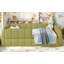 Lit simple tapissier pour lit simple pour enfants, lit de sol Montessori avec rails de sécurité, cadre pour lit d'enfant pour garçons et filles, vert-854786489-854786491