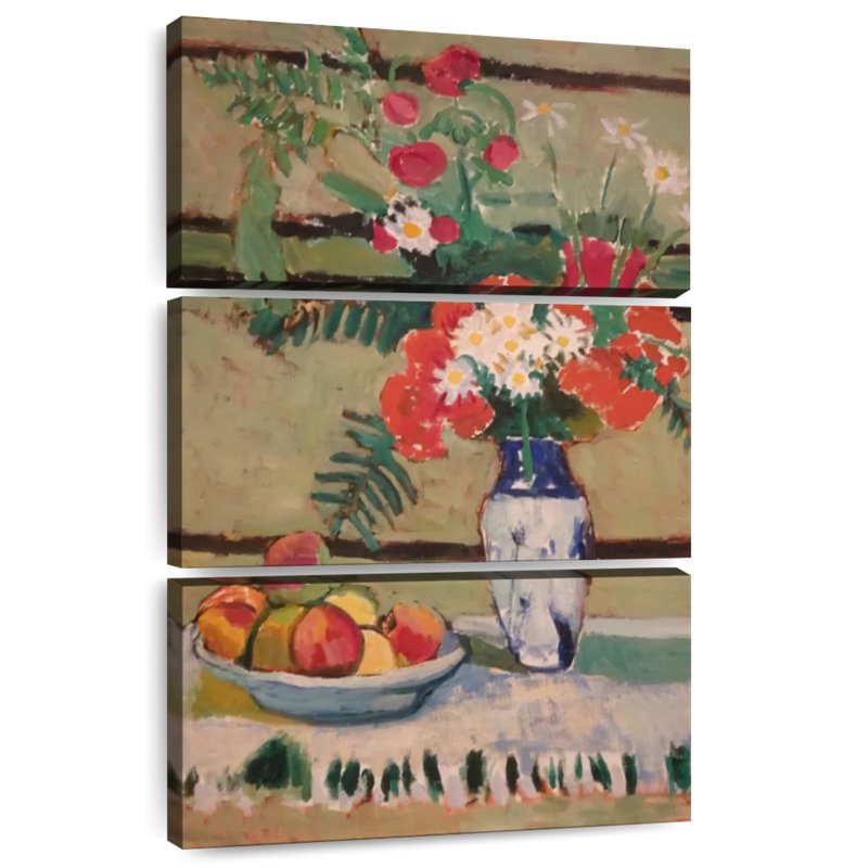 Harnek fleurs et fruits, H 57 po x l 36 po