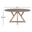 Nuria 60" Light Brown Wood Dining Table