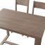 Ensemble de table de salle à manger à hauteur de comptoir 5 pièces Farmhouse avec 1 table rectangulaire et 4 chaises pour petits espaces-313206854-333983872