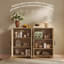 Buffet à panneaux cannelés de style moderne minimaliste de 47,3 po de largeur-1883444396