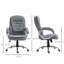 Chaise de bureau à haut dossier avec hauteur réglable et soutien lombaire pour une expérience de travail confortable, gris