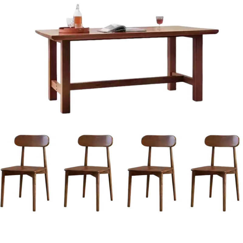 Modern wide dining table, 29.53"H x 55.12"L x 31.5"W