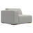 Rex Large L-Shaped 2-Seater Sofa in Pale Grey, Performance Fabric Sectional for Living Room, Modern Style with Extra-Wide Armrests-98294391