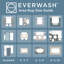 Tapis lavable à la machine à motif floral EVERWASH Haven Damask-126586821-126586818
