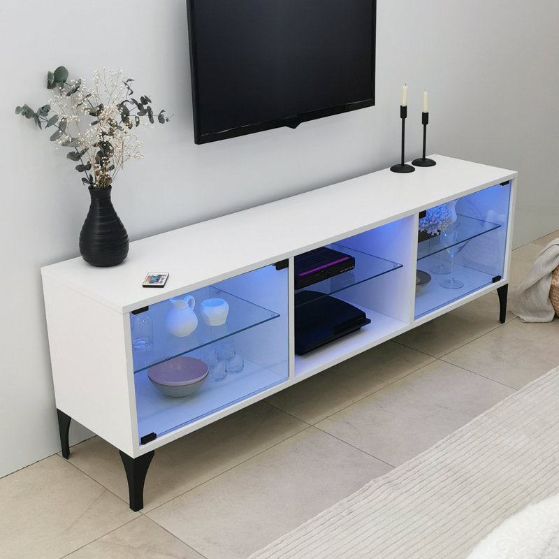 Bendersville Unfinished TV Stand for TVs up to 48", White