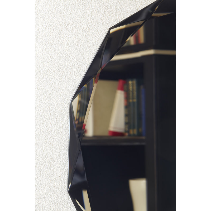 Glass Wall Mirror, White