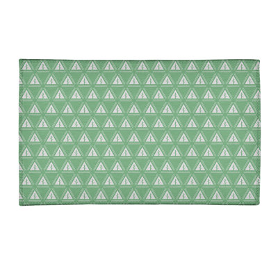 Tapis minimaliste d’arbre vert/gris