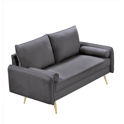 Drema 58'' Velvet Loveseat
