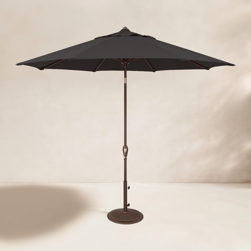 Parasol de marché inclinable 9 pi Colete, Toile noire