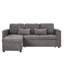 Convertible Sofa Bed With Reversible Storage Chaise And Usb-1924243211