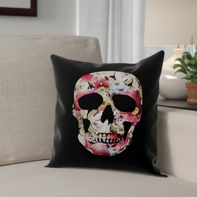 Skull Throw Pillow