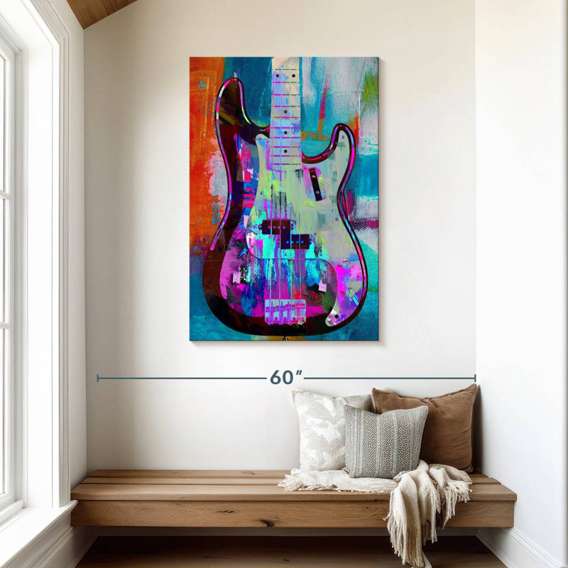 Abarca Painted Precision Bass, 45" H x 30" W
