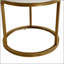 Table de chevet 19,68 pouces avec tiroir, table de bout ronde en marbre avec rangement, table d'appoint