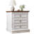 Farmhouse Nightstand With Wireless Charging Station
