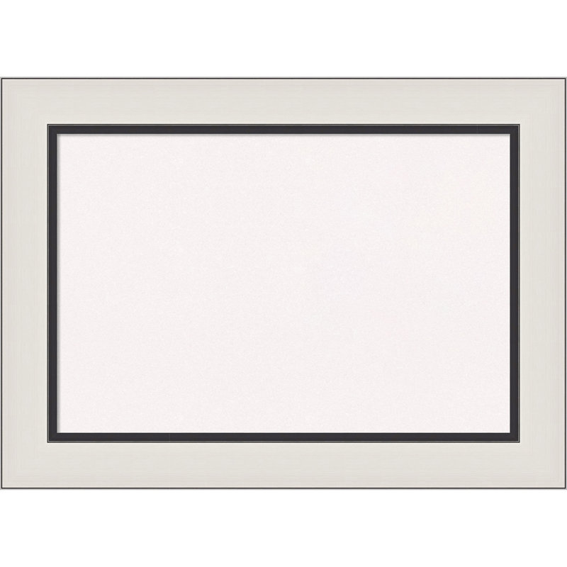 Tableau blanc Ellie avec cadre noir, tableau blanc, tableau d'organisation, tableau d'affichage, H 22 po x l 30 po, Blanc