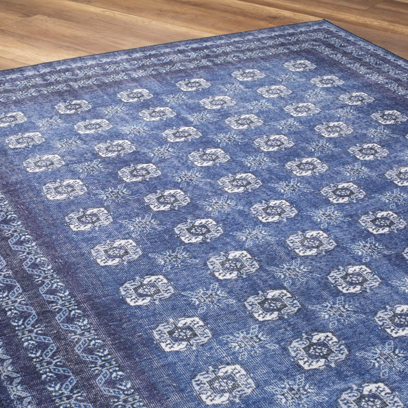 Premium Machine Washable Carpet, 4.6 x 6.2 Feet, 100% Polyester, 1850 g/m² | Pile Height: 0.2 Inches | Eco-Friendly Recycled Poly Cotton Underside | Perfect for Living Room, Bedroom, and High-Traffic Areas