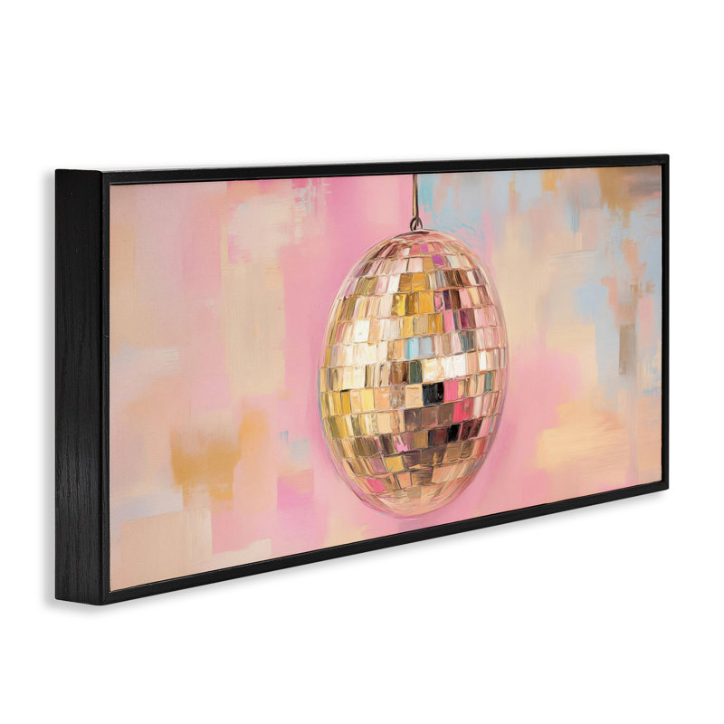Giclée encadrée dorée, design par Nini Art, H 13 po x l 30 po, Giclée encadrée noir minuit