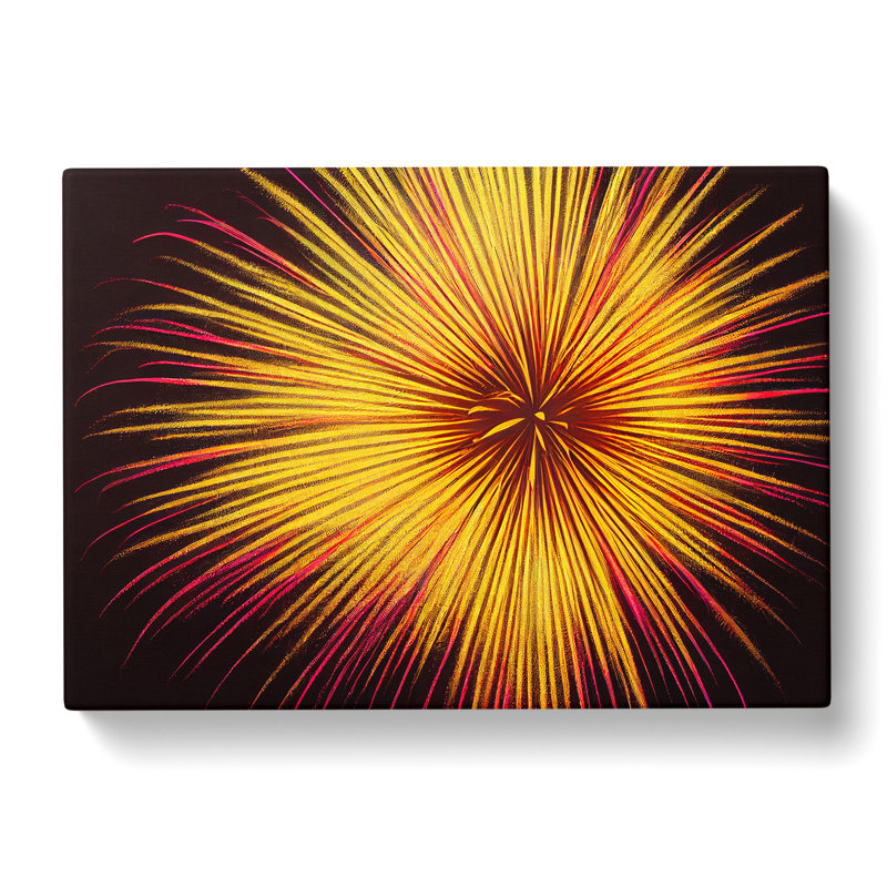 Super Fireworks - Wrapped Canvas