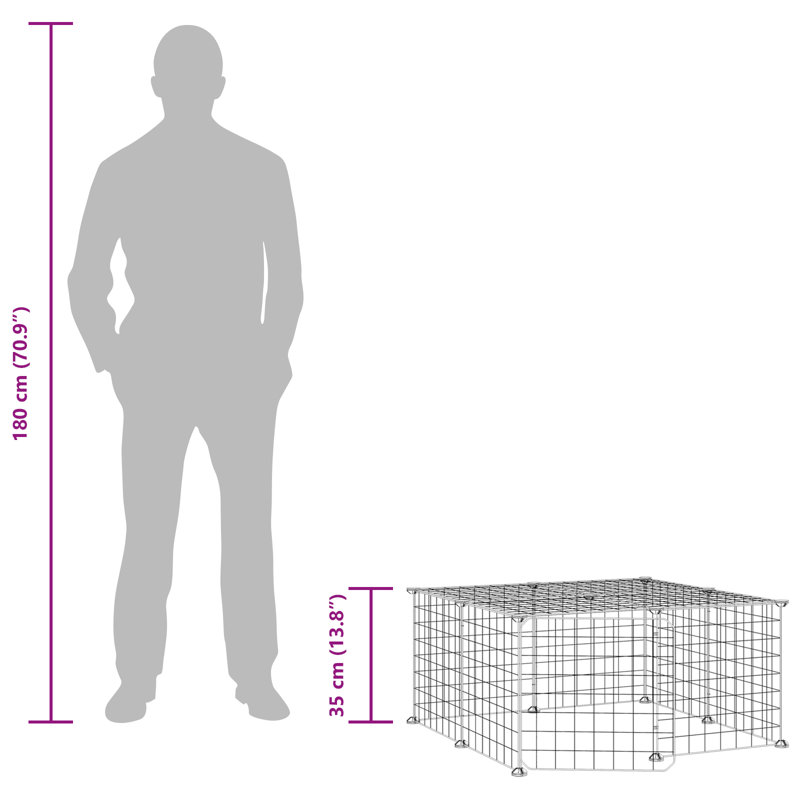 Cage pour animaux vidaXL