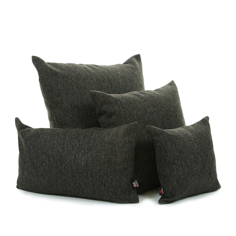 Amher Rectangular Cushion, Black