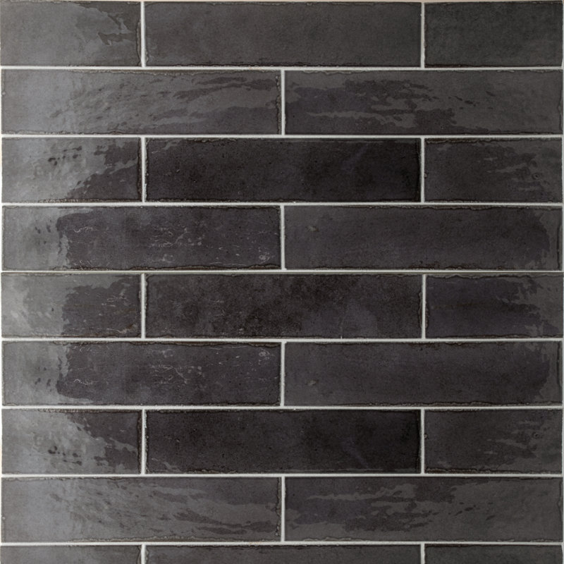 Tribella | 2.5" X 10" Porcelain Wall Tile, Basalt