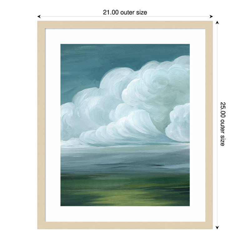 «Coming Rainstorm II» par Grace Popp, impression sur bois encadrée, H 25 po x l 21 po